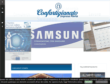 Tablet Screenshot of confartigianatopavia.it